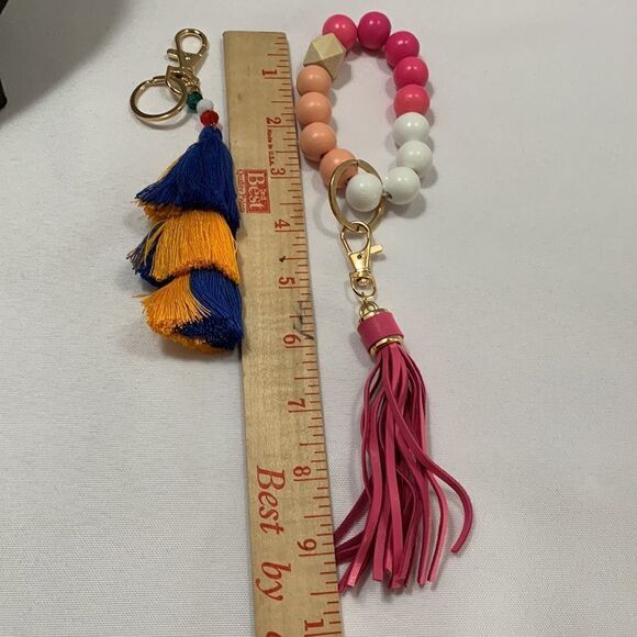 Set of two tassel keychains. Both are NWOT - Picture 2 of 5